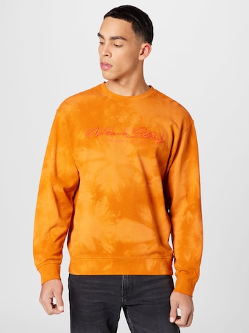 QS Sweatshirt in Oranje: voorkant