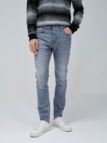 Coupe slim Jean Salsa Jeans en bleu : devant
