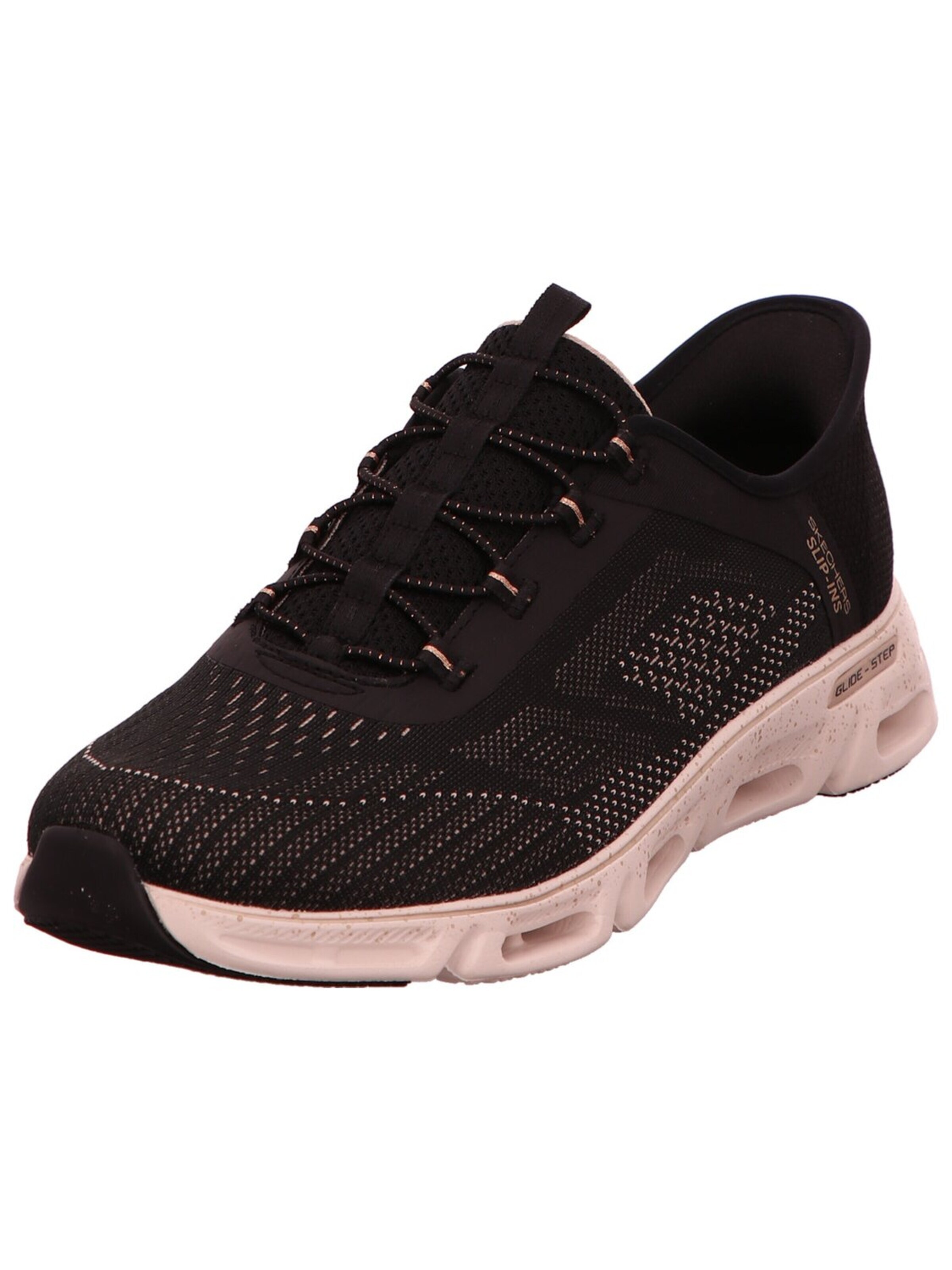 SKECHERS - Zapatillas deportivas bajas 'Sneaker Damen 104610 BKGD Textil & Kunststoff (Synthetik) in schwarz' en negro: frente
