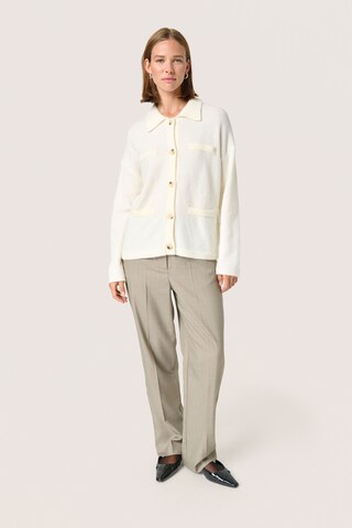 SOAKED IN LUXURY Strickjacke 'SLHedaya' in Beige