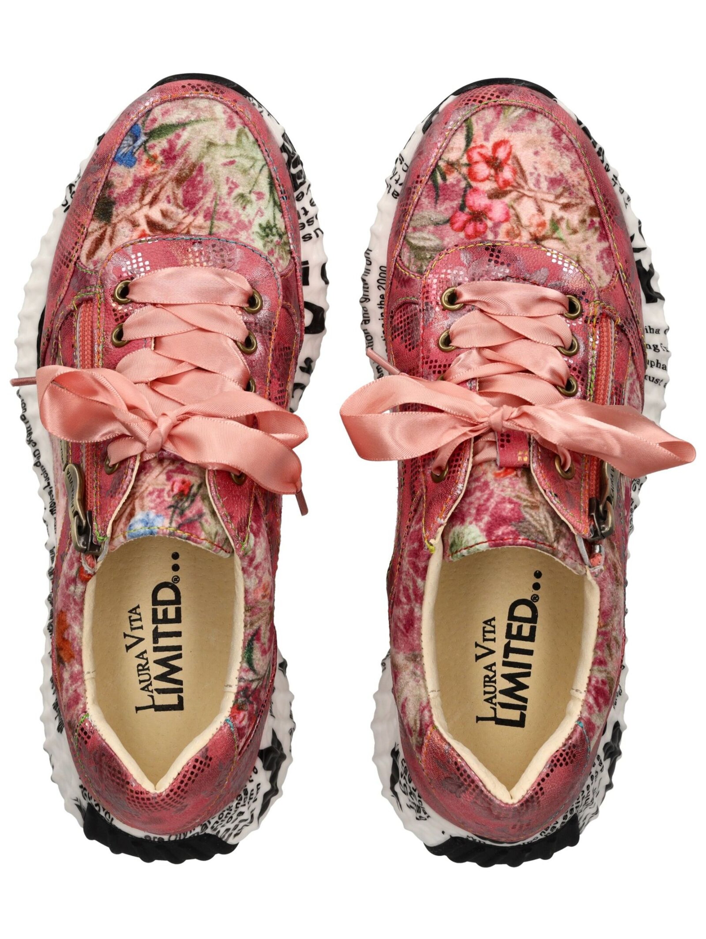 Baskets basses Laura Vita en rose