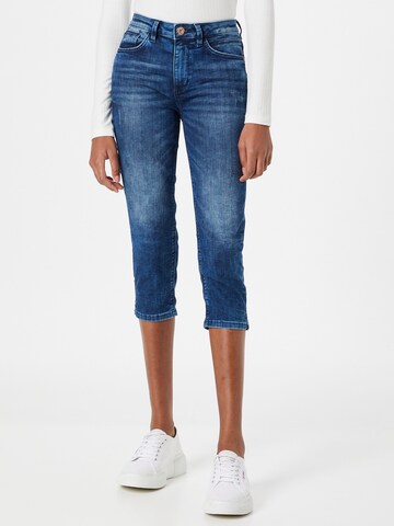 Skinny Jeans 'Kate' de la TOM TAILOR pe albastru: față