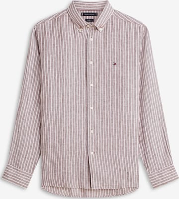 TOMMY HILFIGER - Ajuste regular Camisa en marrón: frente
