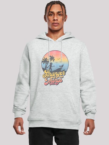 Sweat-shirt 'Stranger Things LA Gradient Netflix TV Series' F4NT4STIC en gris : devant