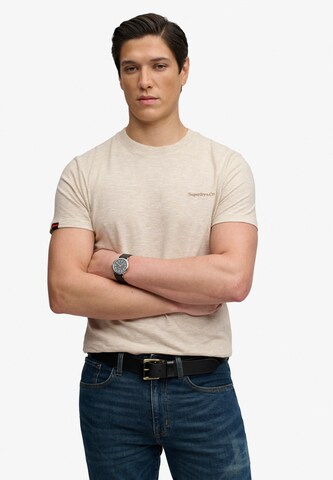 T-Shirt 'Essential Company' Superdry & Co en beige : devant