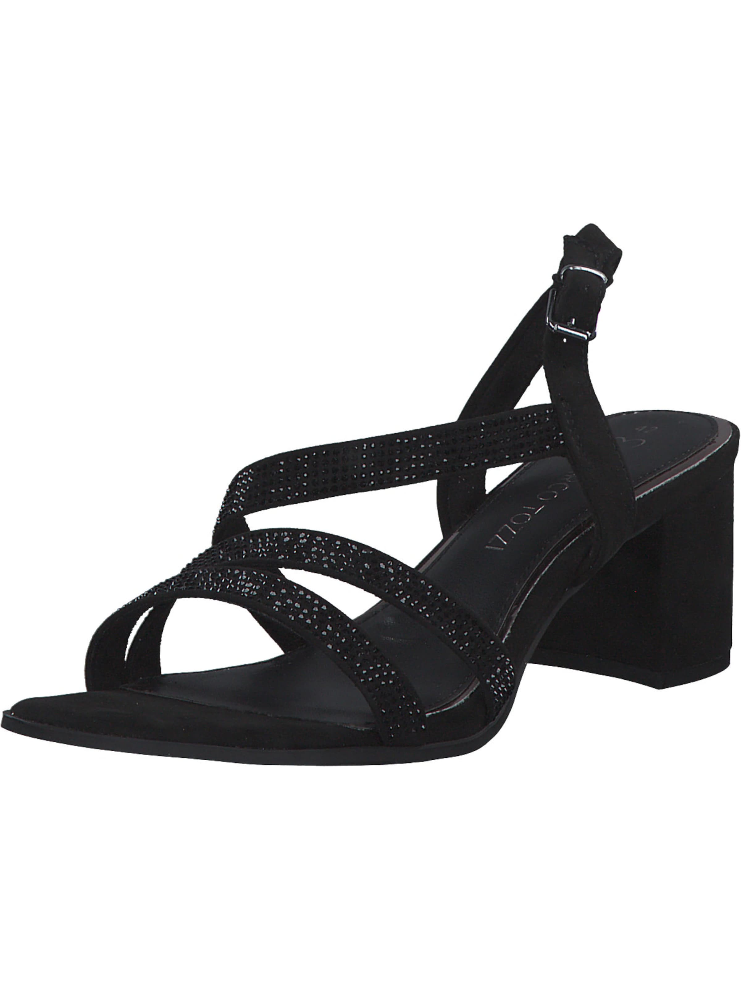 MARCO TOZZI Strap sandal '28343' in Black: front