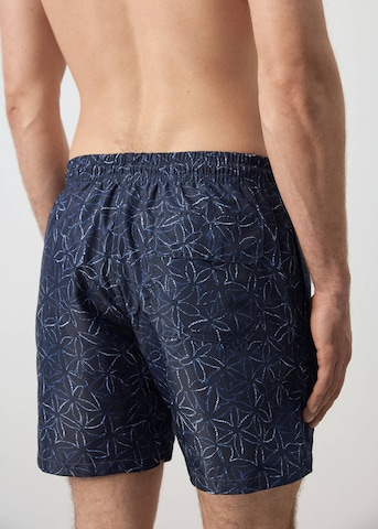 MANGO MAN Board Shorts 'Flower' in Blue