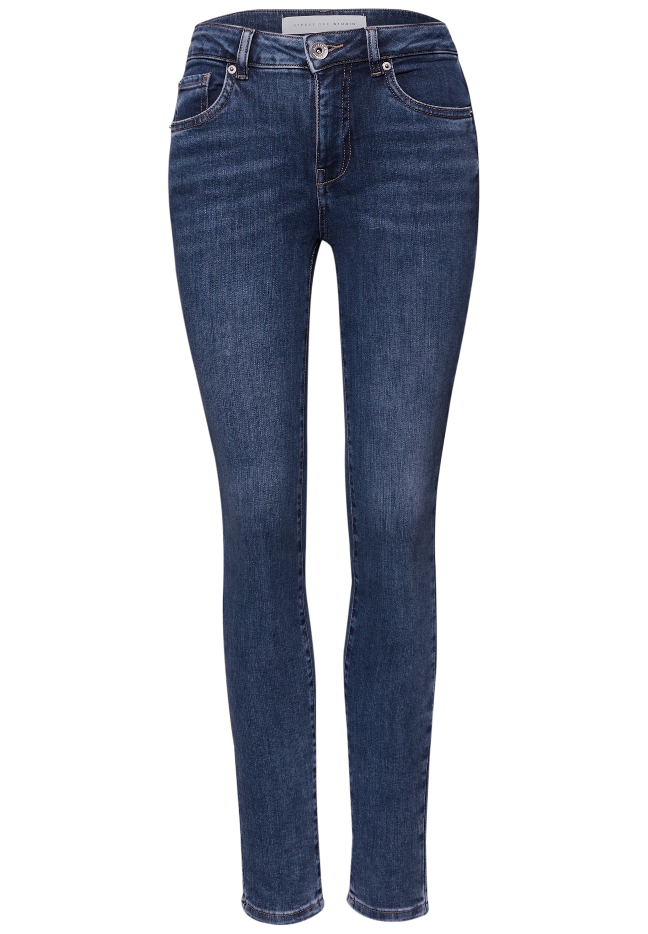 Street One Studio Skinny Jeans in Blau: Vorderseite