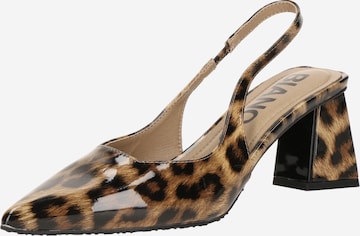 Bianco Slingback Pumps 'Maralyn' in Brown: front