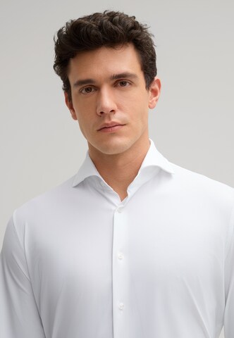 Coupe slim Chemise 'Mika' JOOP! en blanc