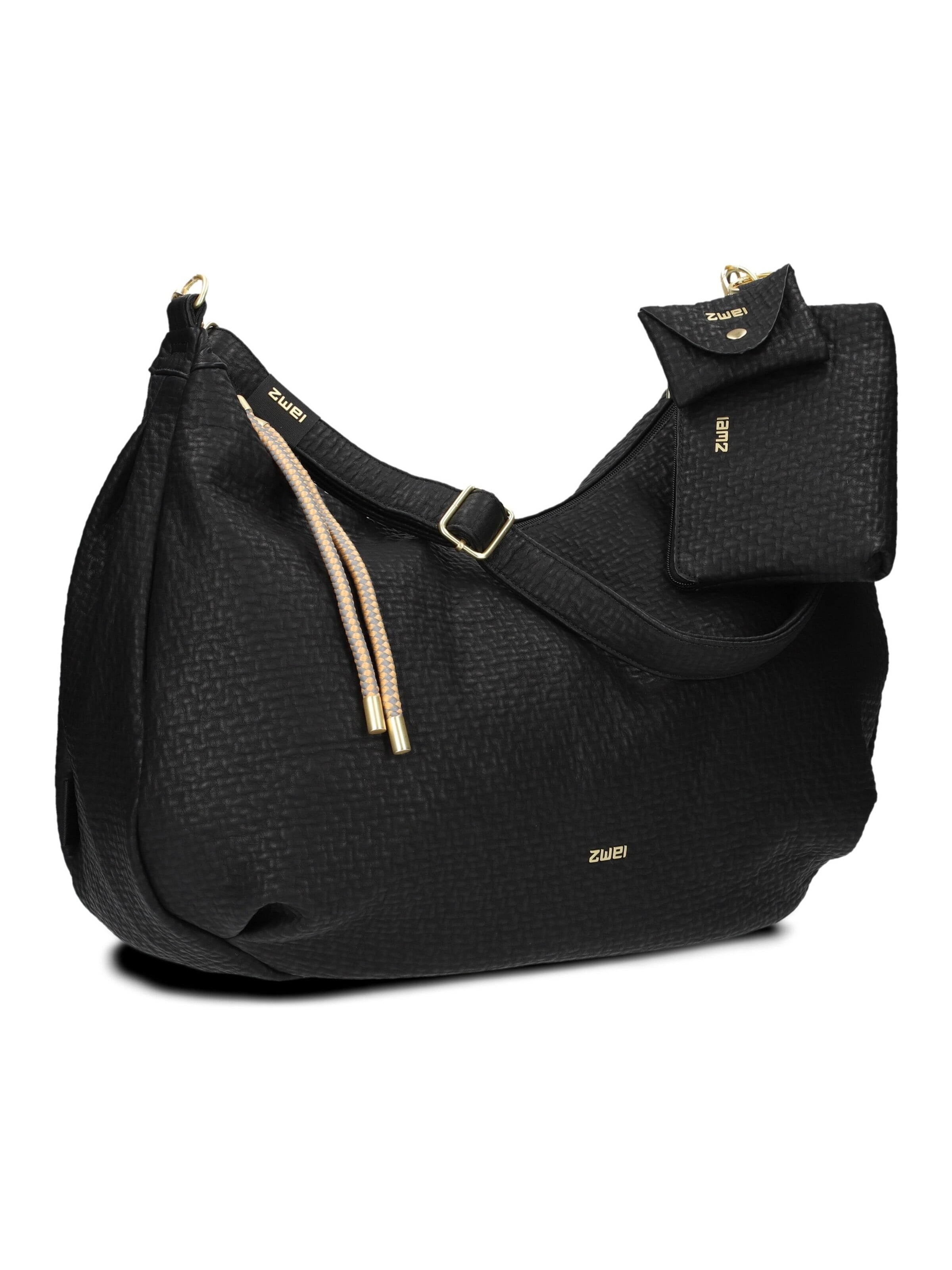 ZWEI Schultertasche 'LOLA'‌‌‌‌‌‌‌ in Schwarz