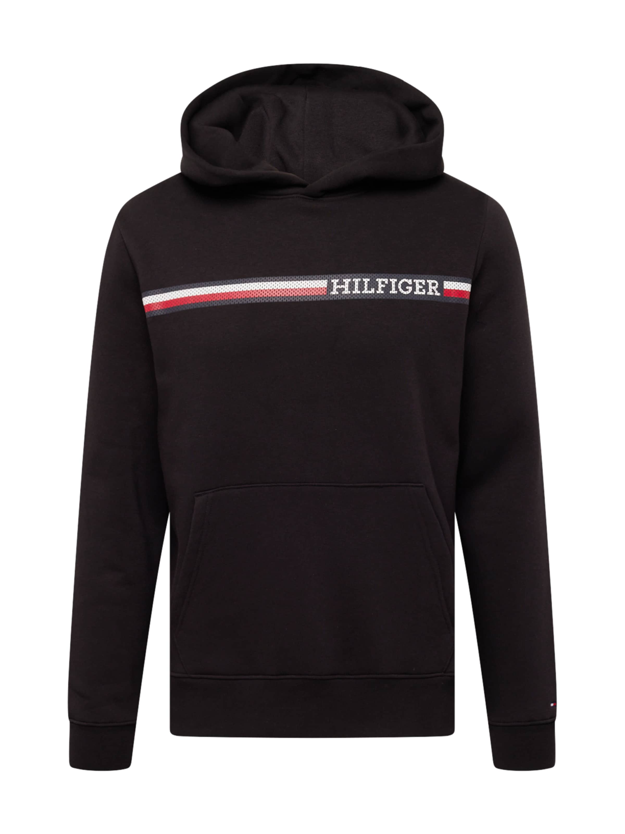 TOMMY HILFIGER Sweatshirt in Black: front