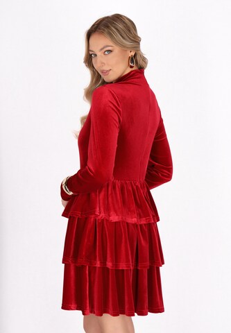 faina - Vestido de gala en rojo