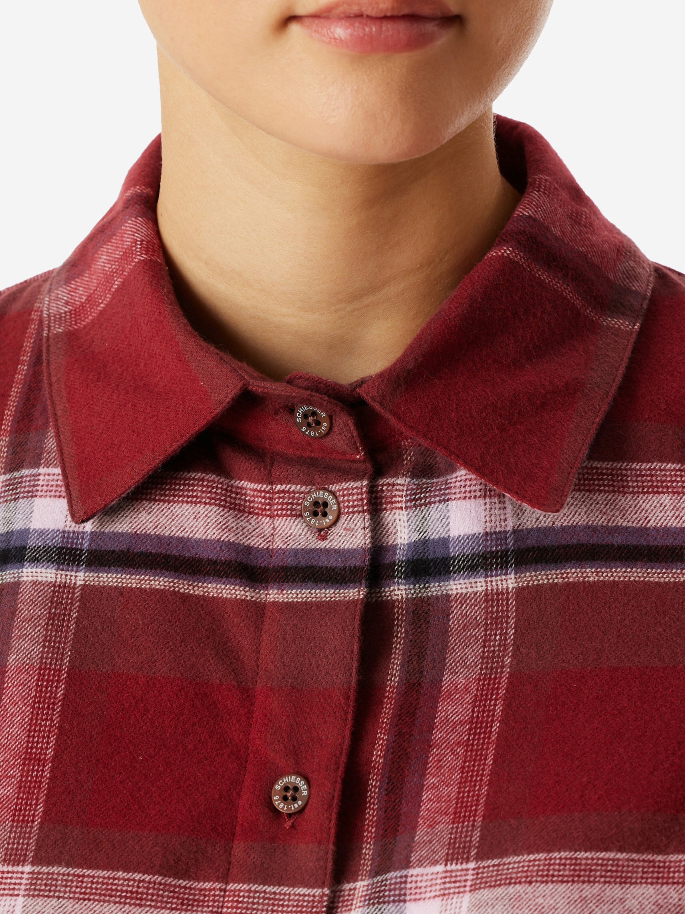 SCHIESSER Pyjama ' Selected Premium Warming ' in Rot