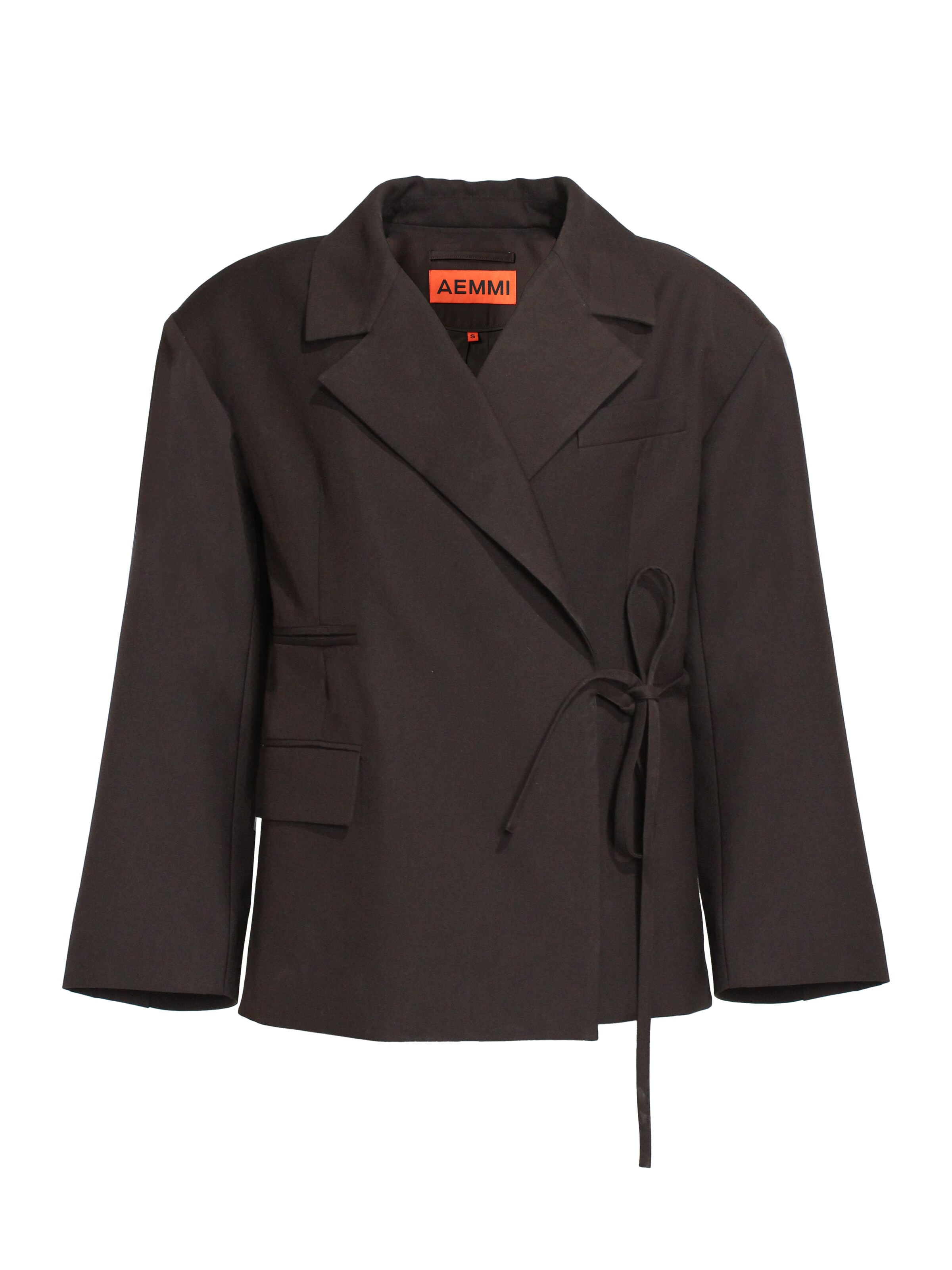 AEMMI Blazer 'WRAP OVERSIZED BLAZER'‌‌‌‌‌‌‌‌‌‌ in Braun: Vorderseite