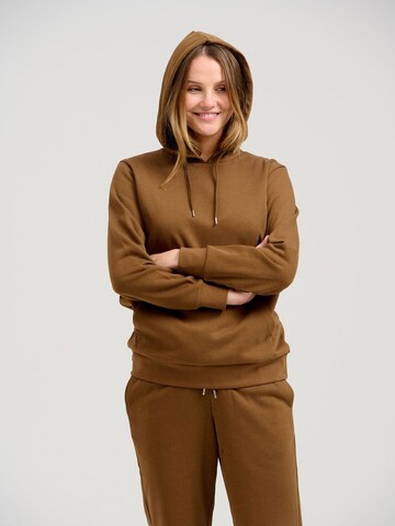 TeeShoppen Hoodie in Braun: Vorderseite