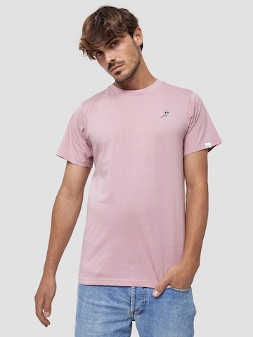 Mikon T-shirt 'Feder' i rosa