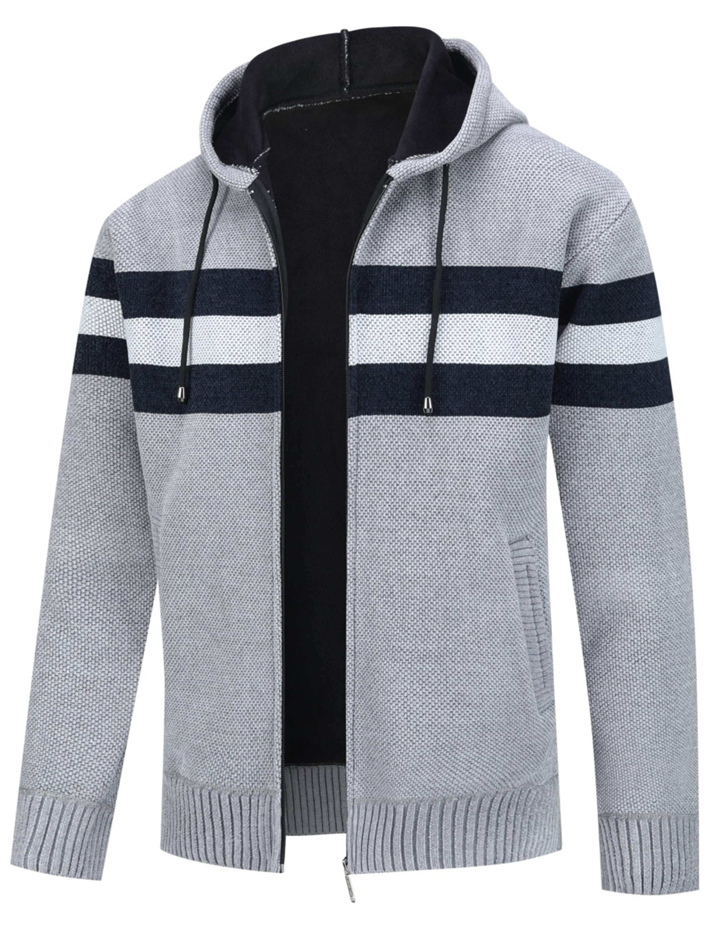 ALLTHEMEN Strickjacke 'Flausch'‌‌‌ in Grau