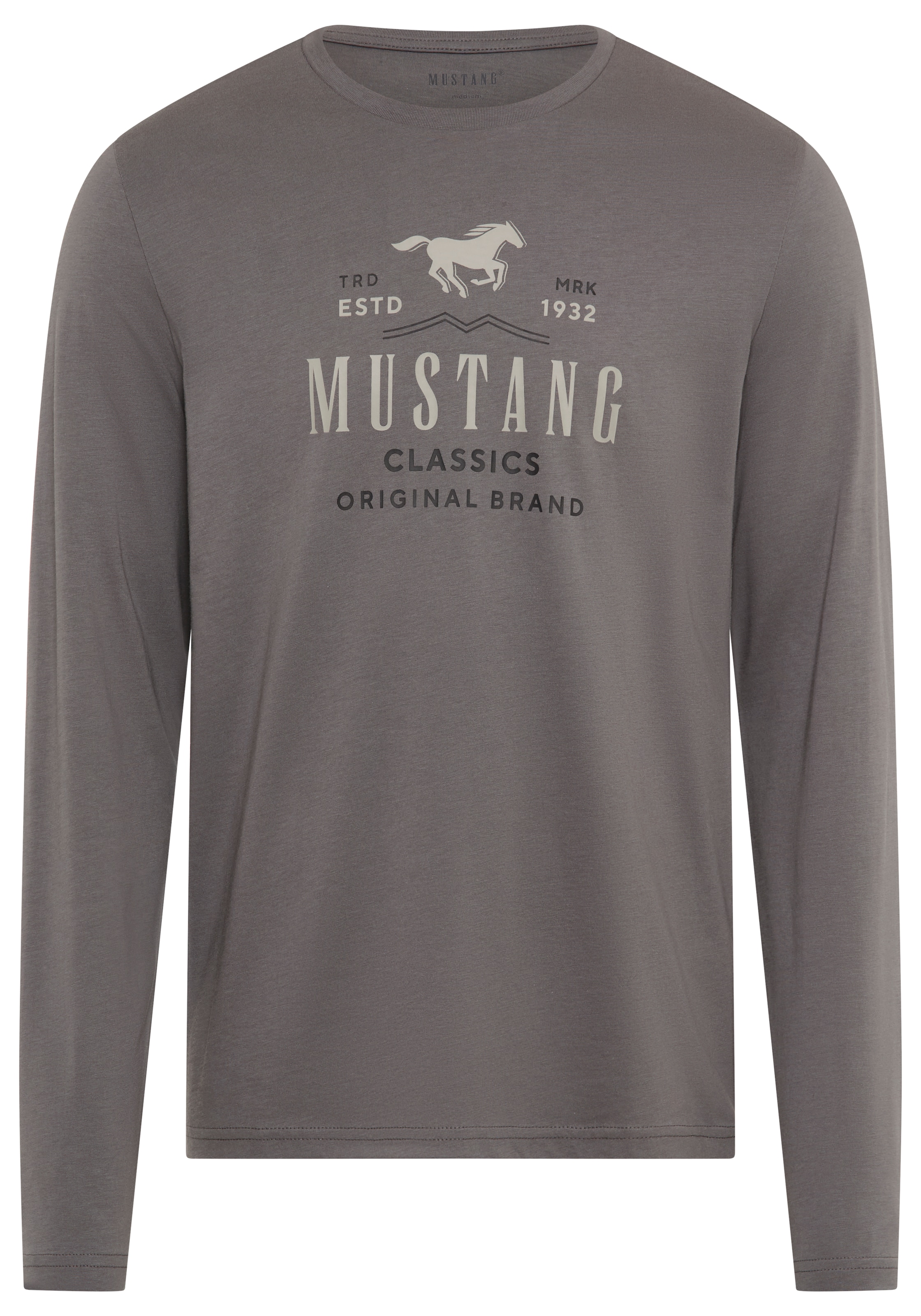 MUSTANG Shirt in Grey: front
