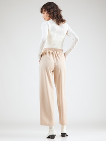 Hailys Wide Leg Housut 'Annalisa' värissä beige