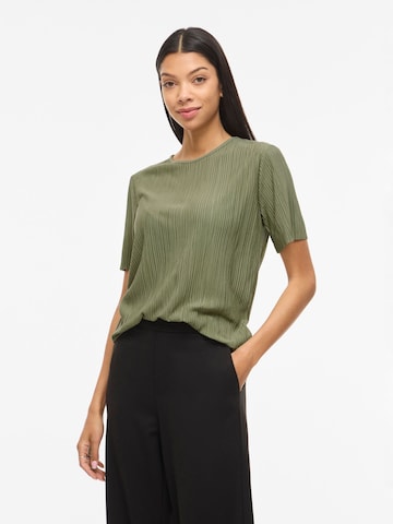 VILA T-shirt 'VIPlisa' i grön: framsida