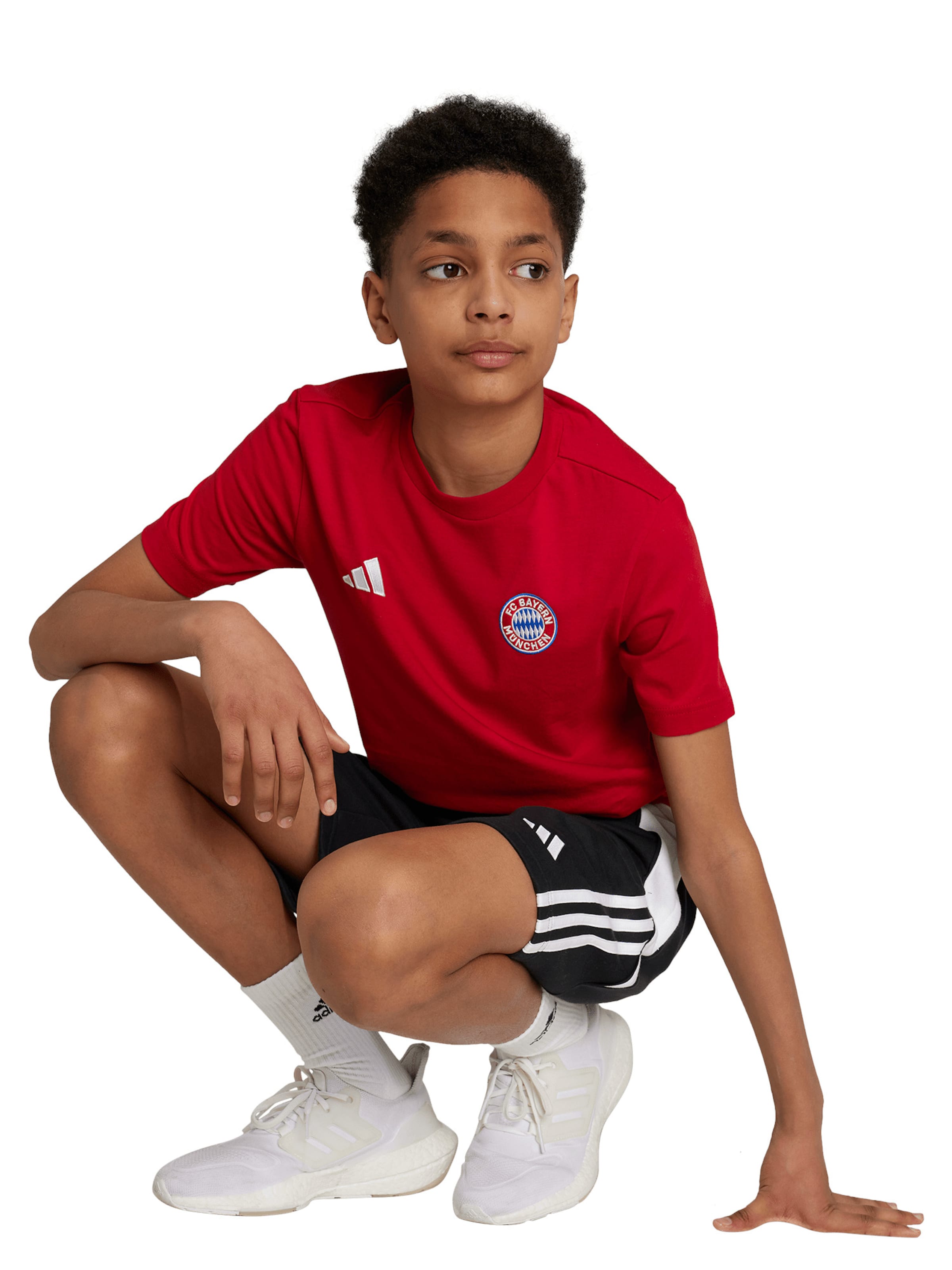 ADIDAS PERFORMANCE Λειτουργικό μπλουζάκι 'DNA FC Bayern München' σε κόκκινο