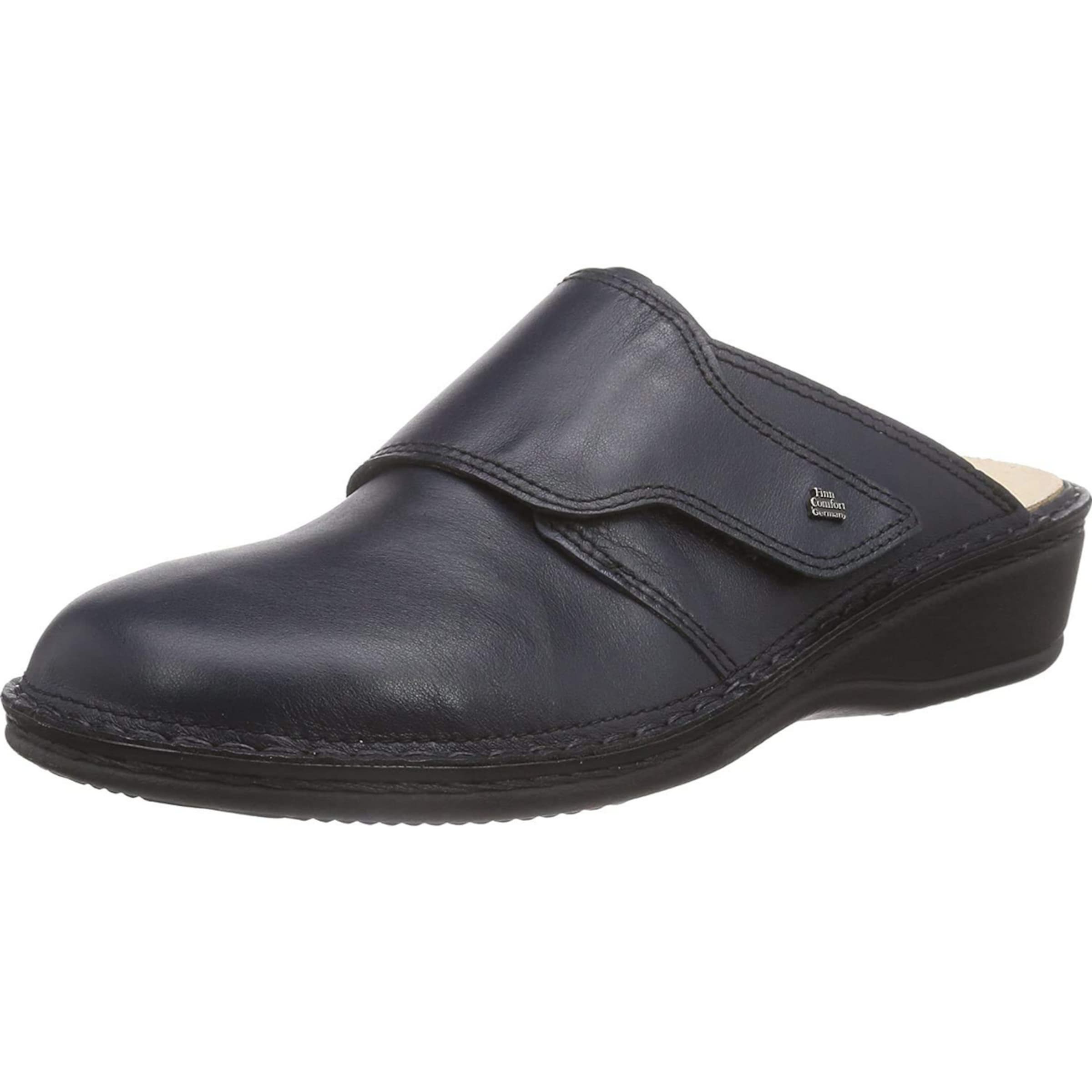 Finn Comfort Clogs in Blau: Vorderseite