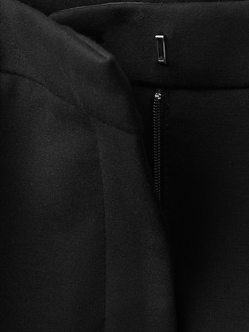MANGO Slim fit Trousers with creases 'PALOMA' in Black