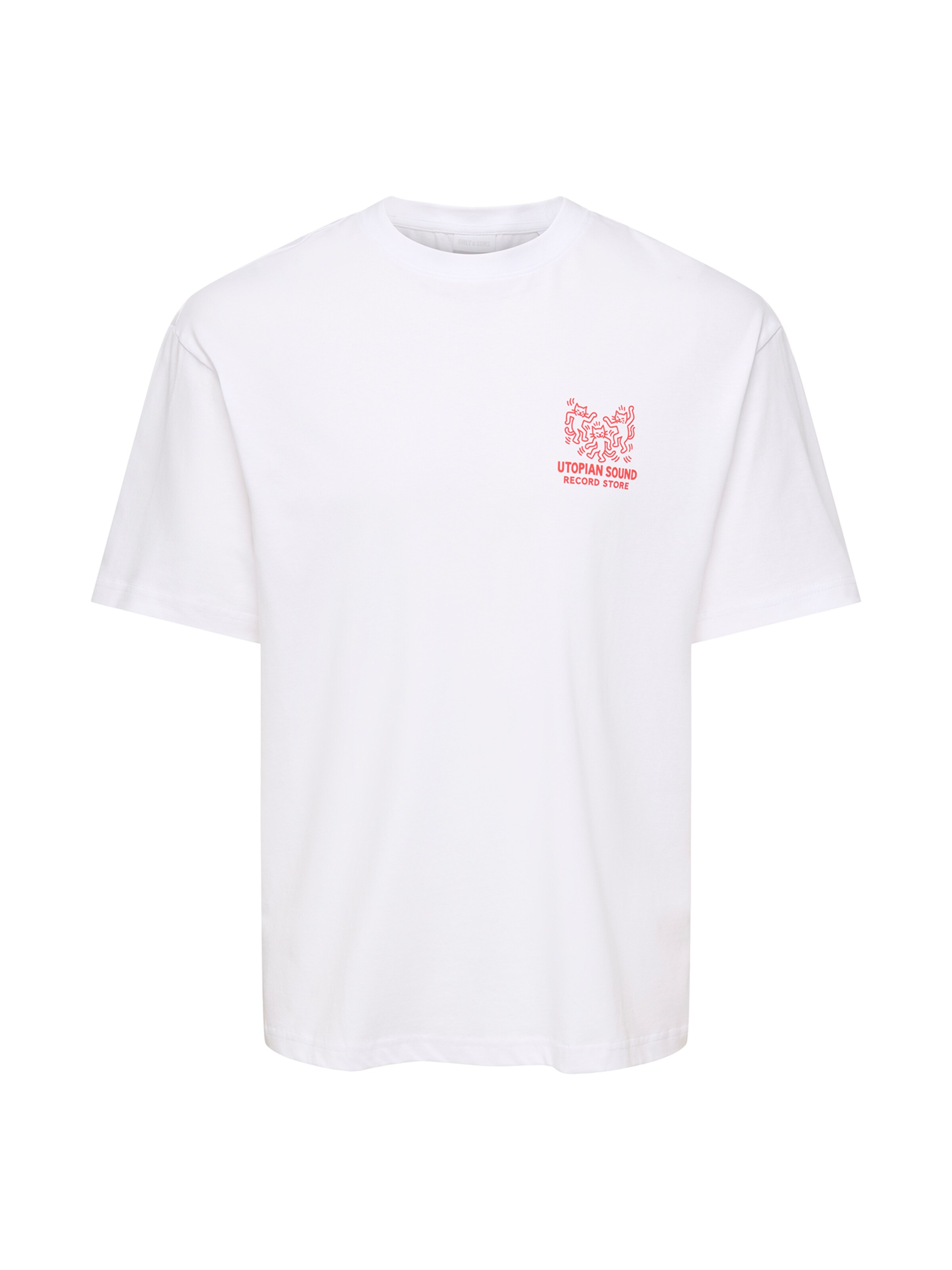 Only & Sons Shirt 'ONSFRED' in XS in Red / White, Item view