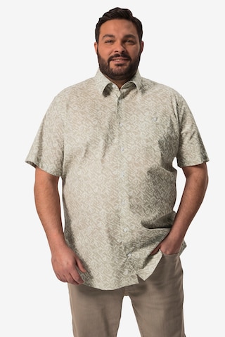 Boston Park Regular fit Overhemd in Beige: voorkant