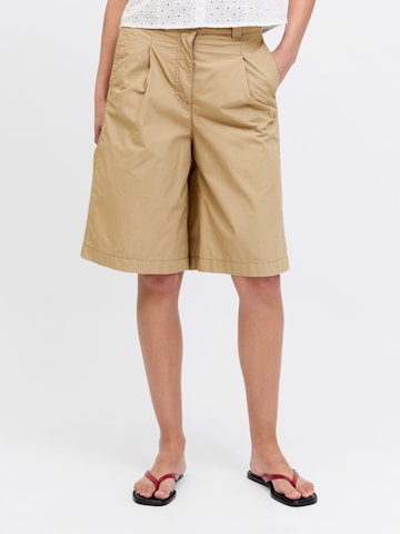 JJXX Wide Leg Shorts 'JXNELLIE MIKA' in Braun: Vorderseite