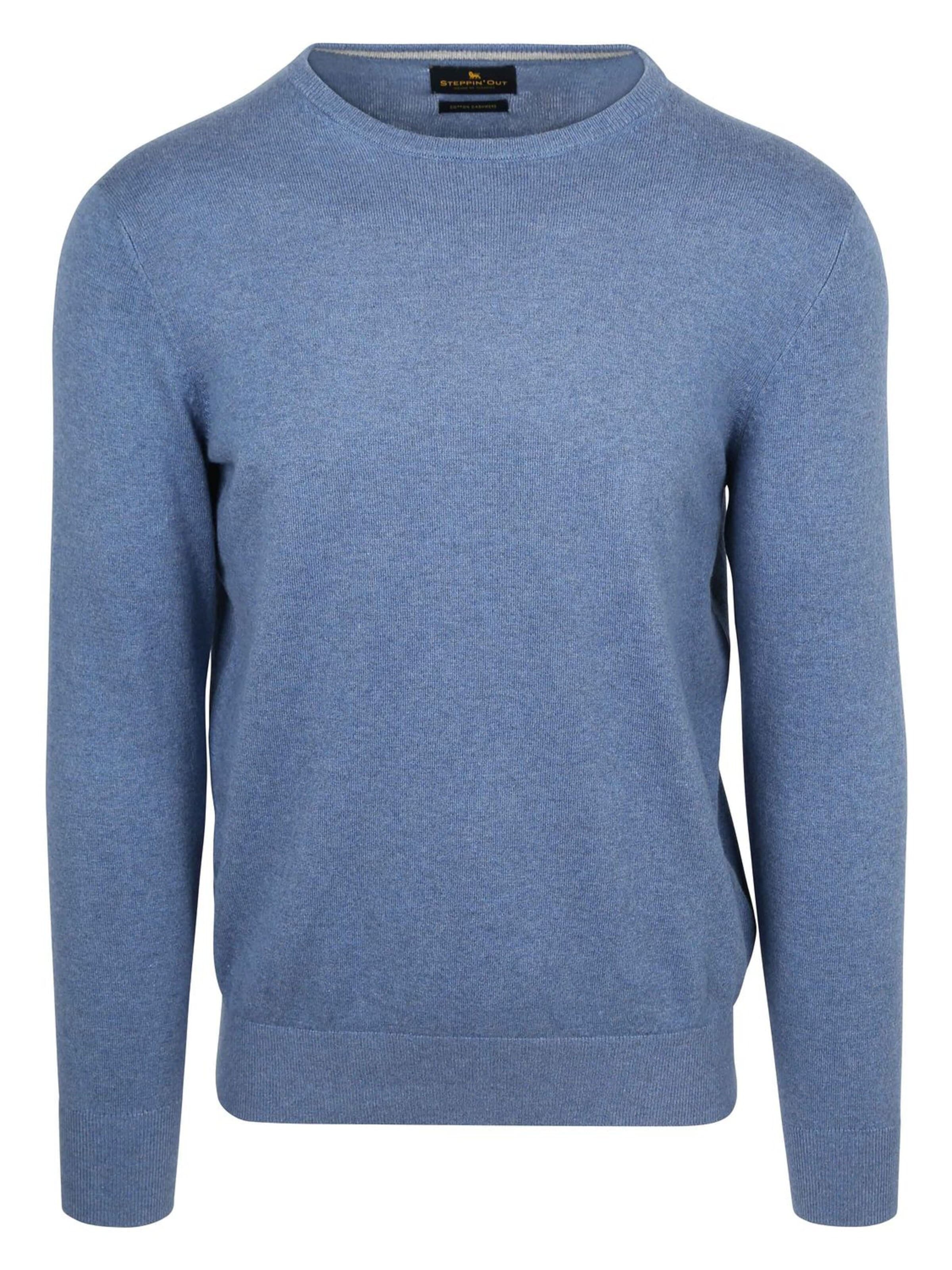 Steppin' out Trui in Blauw: voorkant