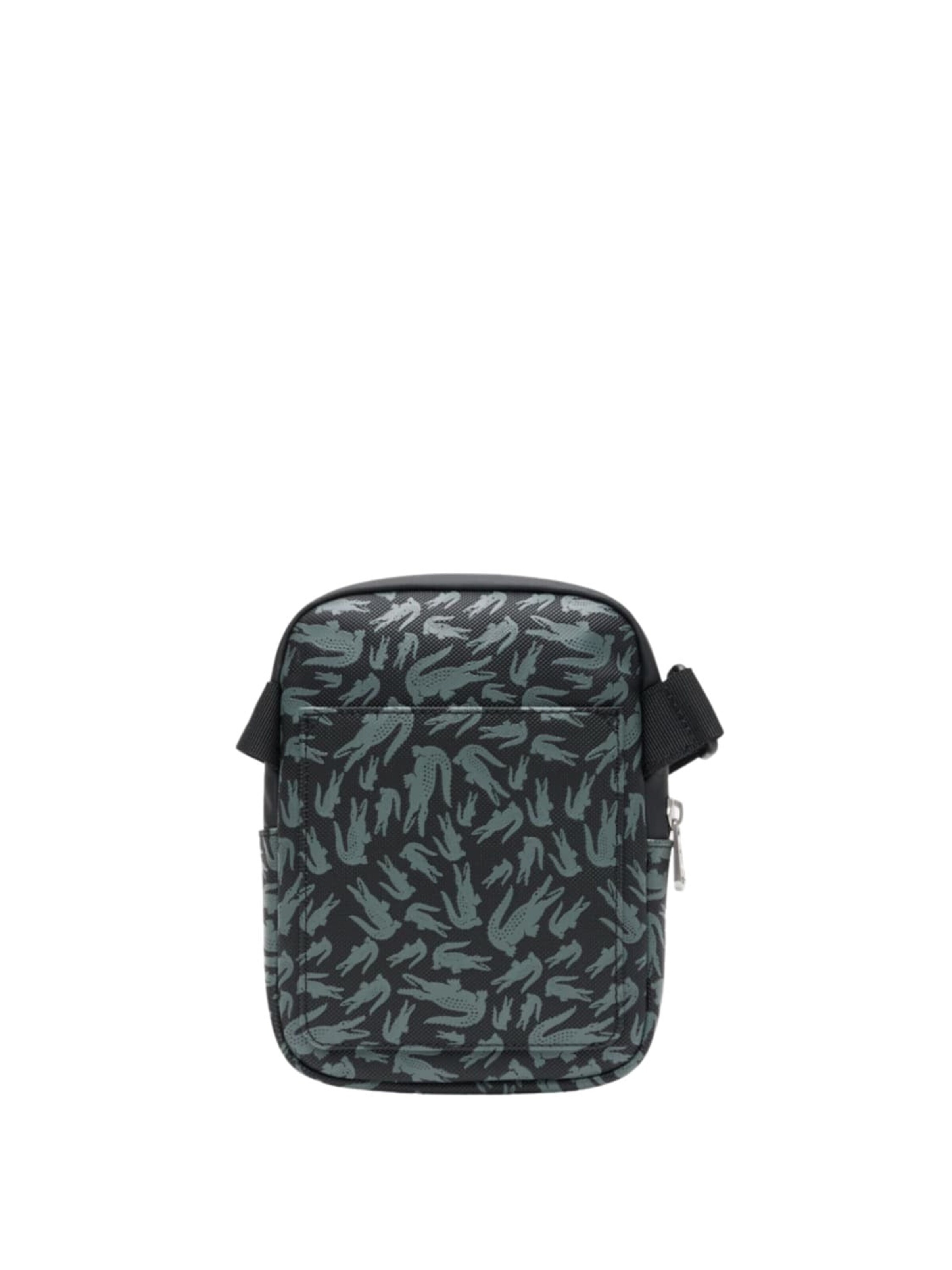 LACOSTE Messenger 'Lacoste Petite Sacoche Lcst Homme Camo Croc Noir' w kolorze czarny