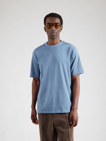 T-Shirt Lindbergh en bleu : devant