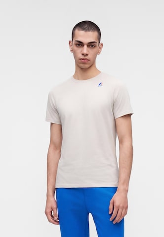 Tricou 'Leonide' de la K-Way pe bej: față