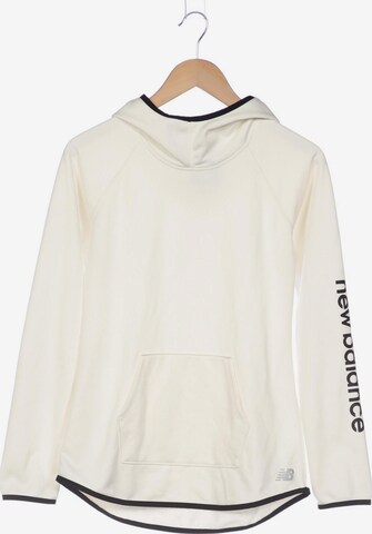 new balance Sweatshirt & Zip-Up Hoodie in S in White: front