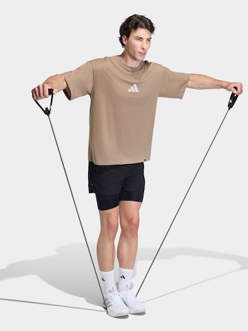 ADIDAS PERFORMANCE Koszulka funkcyjna w kolorze brązowy: przód