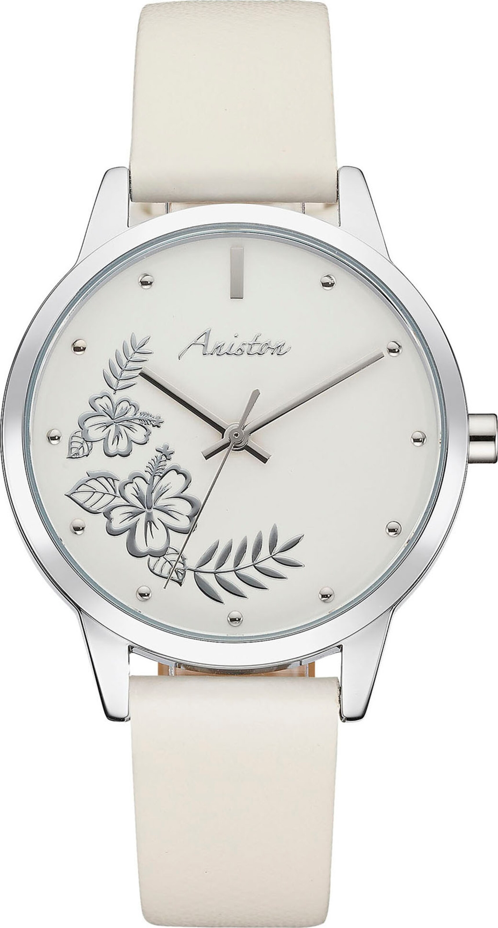 Aniston Analog Watch in Beige: front