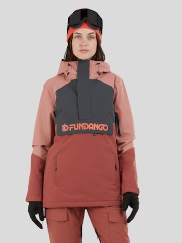 Fundango Skijacke 'Birch ECO Logo Anorak' in Pink: Vorderseite