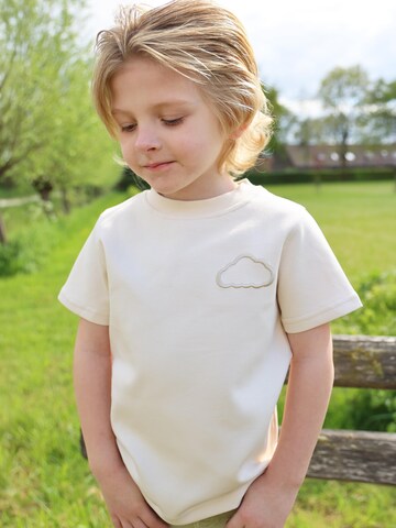 Donder Shirt 'Heavy Tee Essential Canary Yellow' in White
