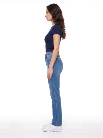 ESRA Regular Jeans 'Straight Leg Jeans aus extra weicher Baumwolle'‌‌ in Blau