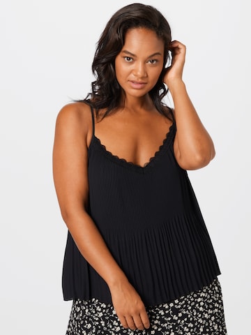 Guido Maria Kretschmer Curvy Top 'Selena' in Black: front