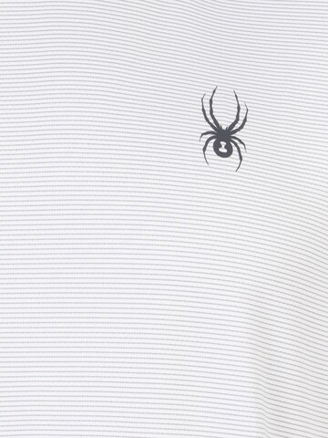 T-Shirt fonctionnel Spyder en blanc