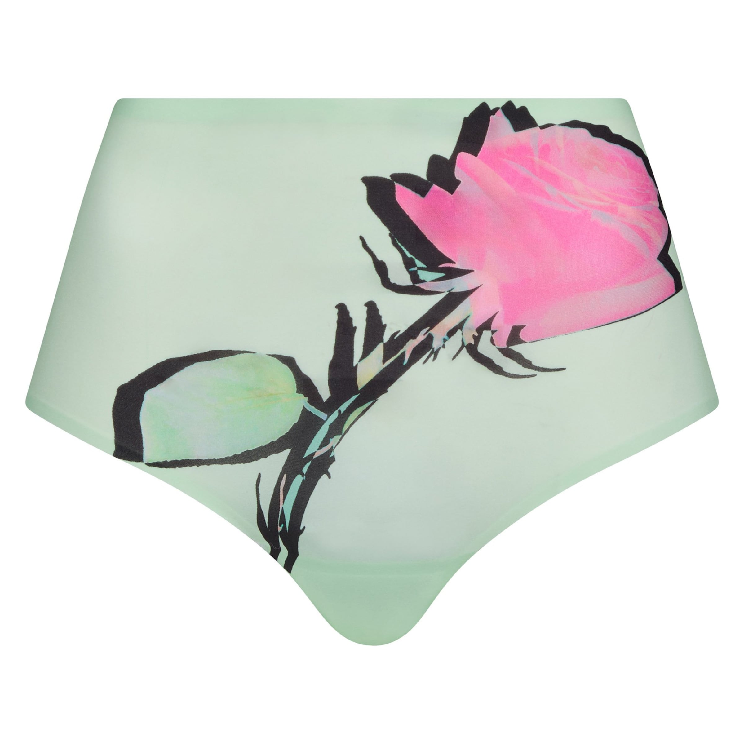 Chantelle Slip in Groen: voorkant