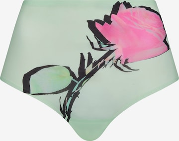 Slip Chantelle en vert : devant