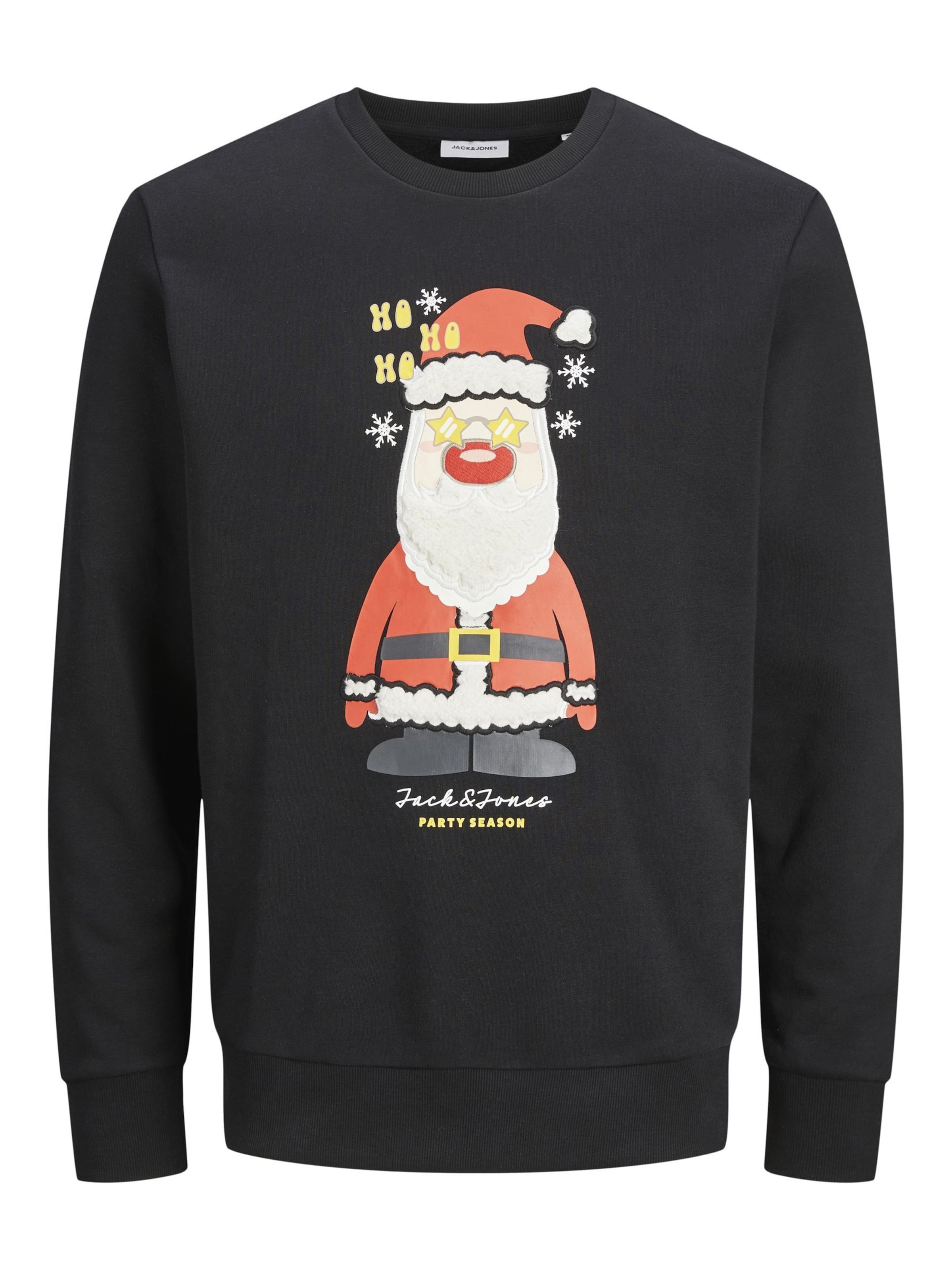 JACK & JONES Sweatshirt 'JJXmas Jolly' in Yellow gold / Red / Black / White, Item view