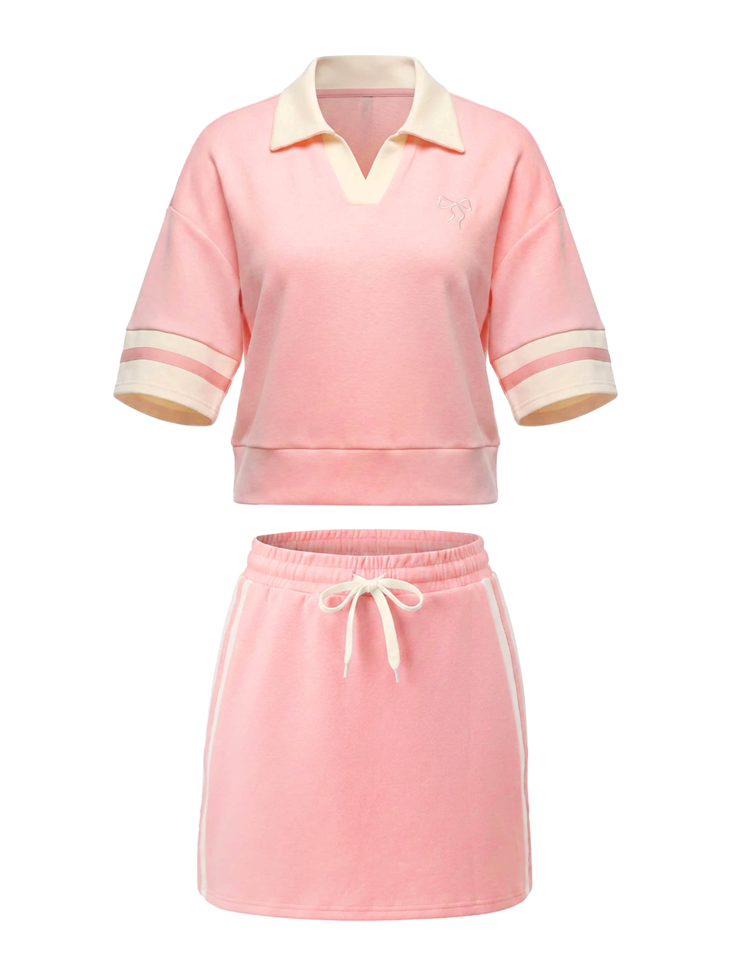 Imily Bela - Traje para estar en casa en rosa: frente