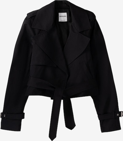 Bershka Mantel in schwarz, Produktansicht