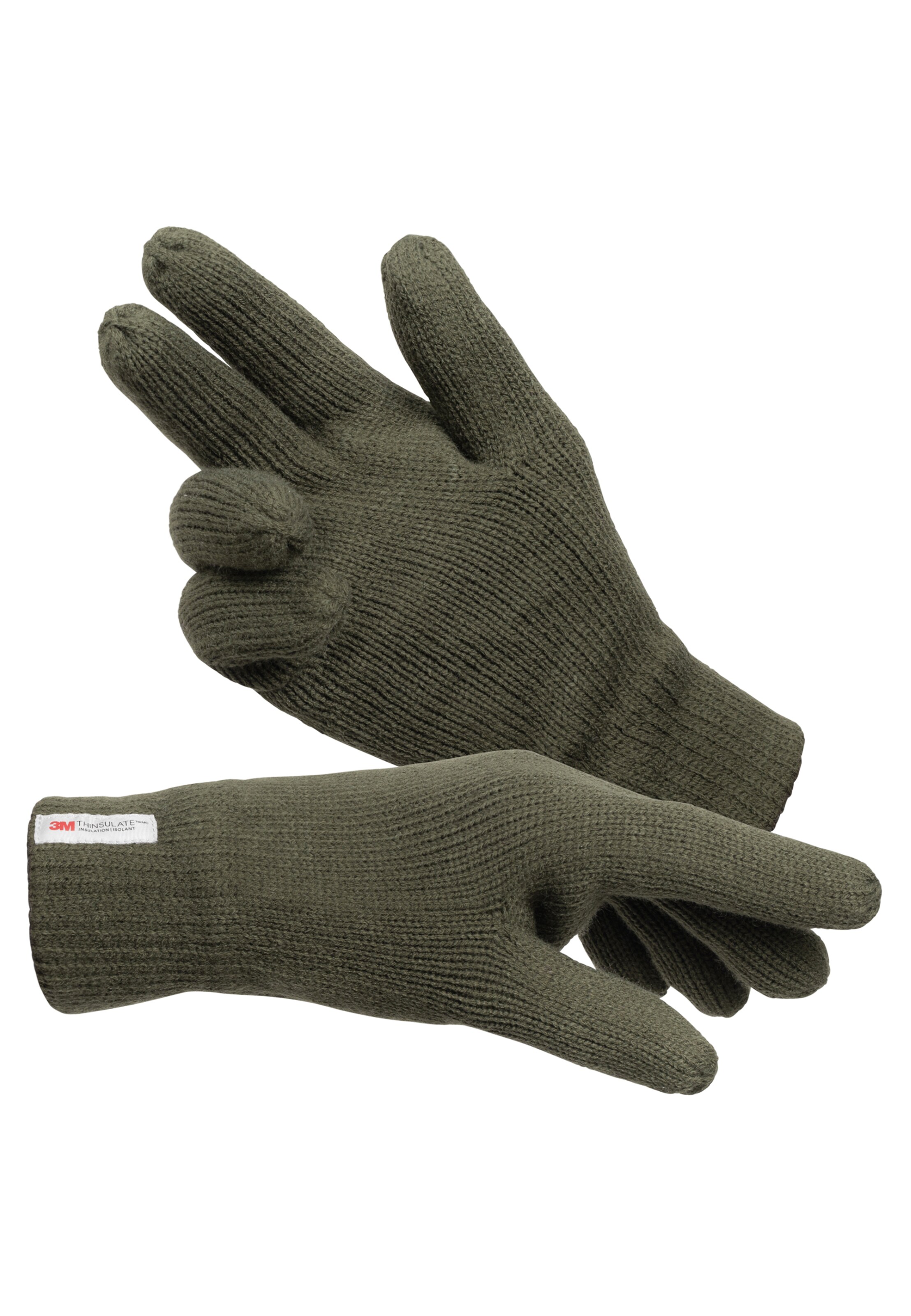 INDICODE JEANS Full Finger Gloves 'Jason' in Green