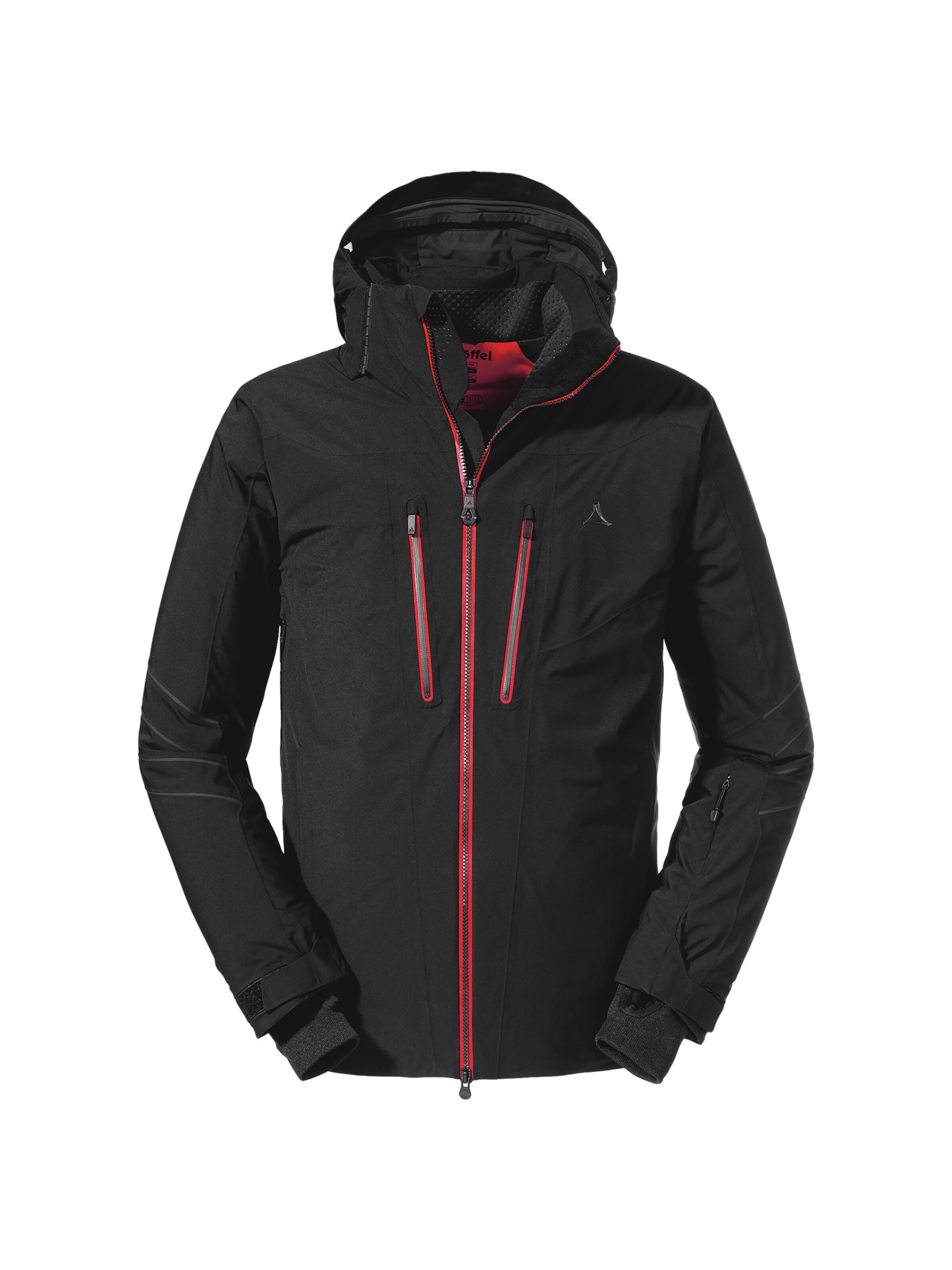 Schöffel Sportjas 'Canazei' in de kleur Rood / Zwart, Productweergave